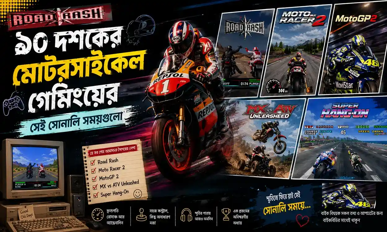 ৯০ দশকের মোটরসাইকেল গেম