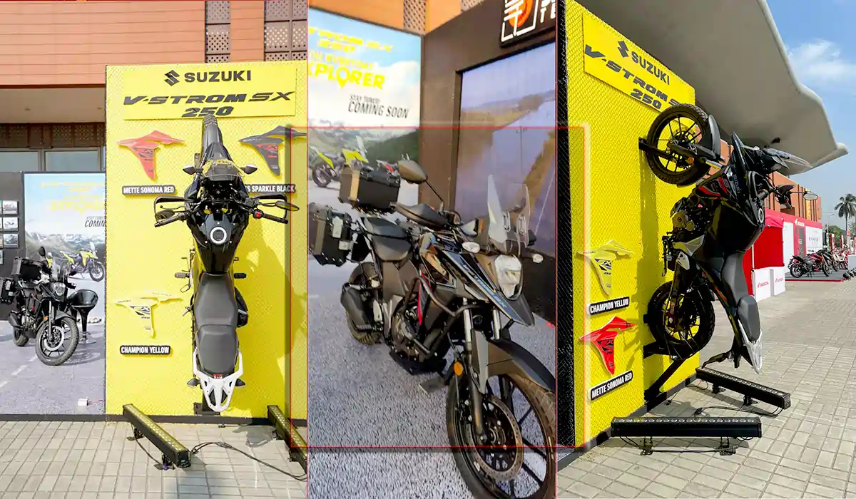 At Generation Of Wheels Event Suzuki Vstrom SX 250 Displayed