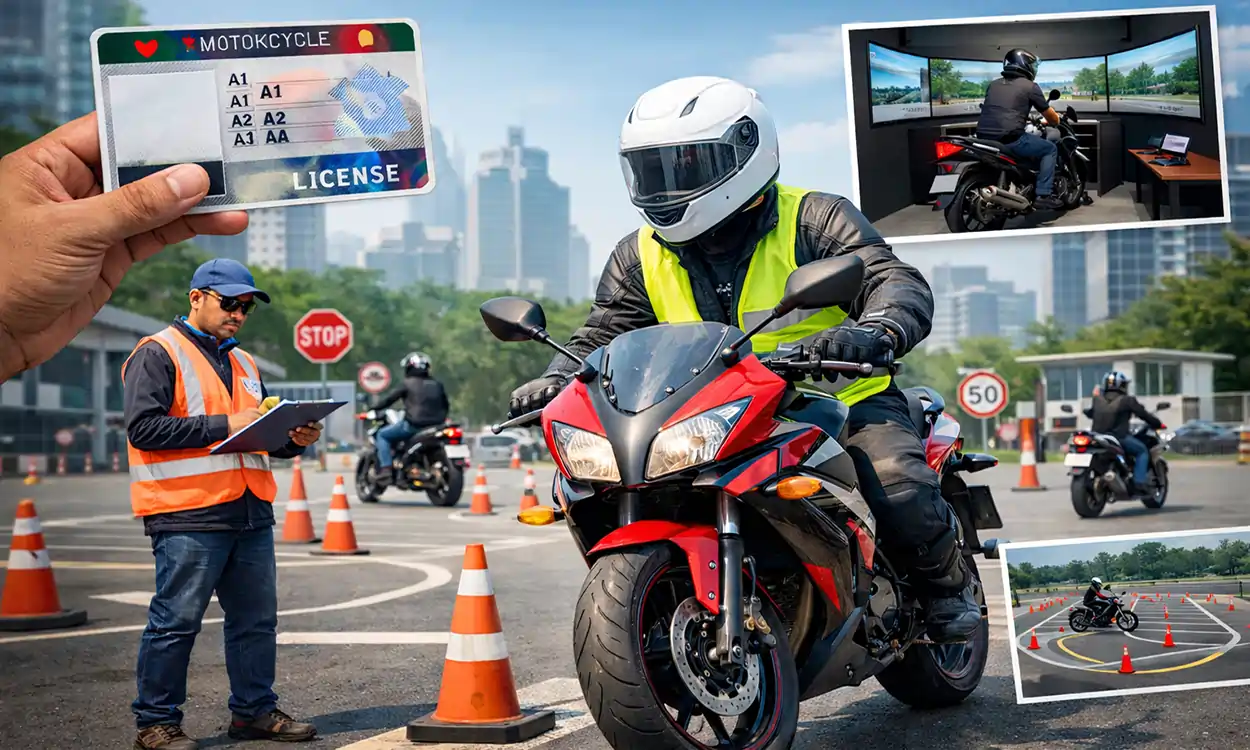 আন্তর্জাতিক মানদণ্ডে মোটরসাইকেল ড্রাইভিং লাইসেন্সিং সিস্টেম