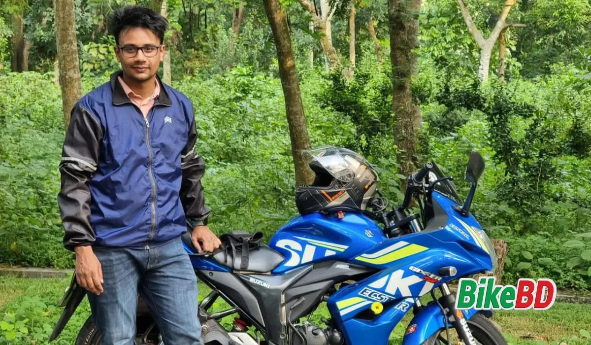 gixxer owner review blue color monotone